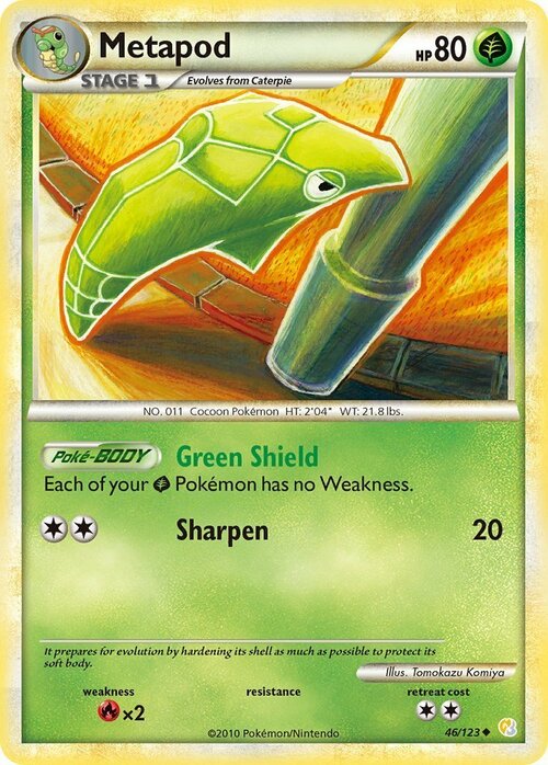 Metapod Card Front