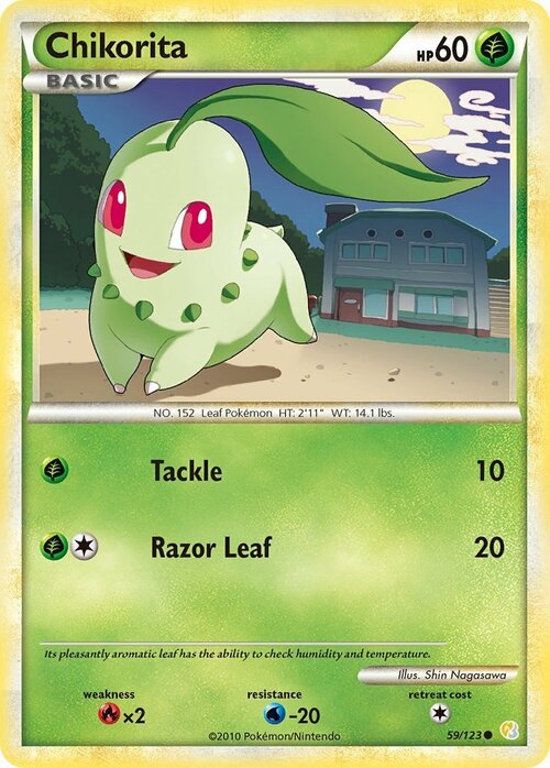 Chikorita Card Front