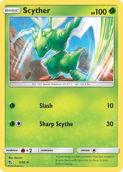 Scyther Card Front