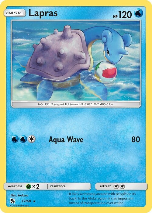 Lapras Card Front