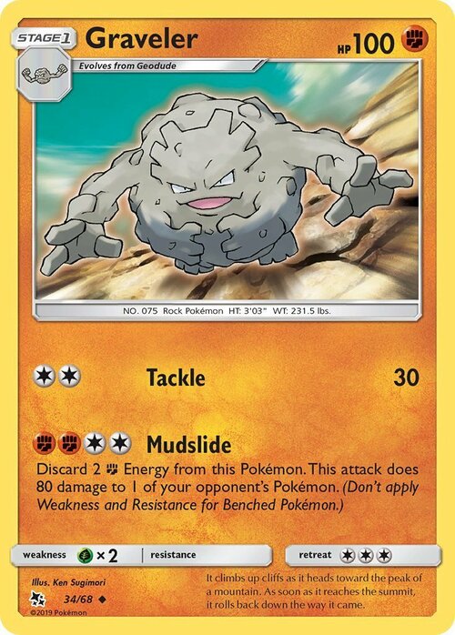 Graveler Card Front