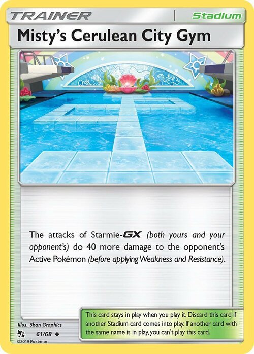 Misty's Cerulean City Gym Card Front