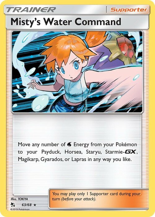 Misty's Water Command Card Front