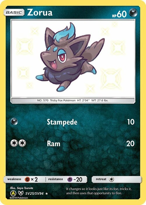 Zorua Card Front