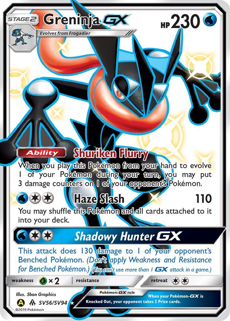 Pokemon Greninja GX 2024