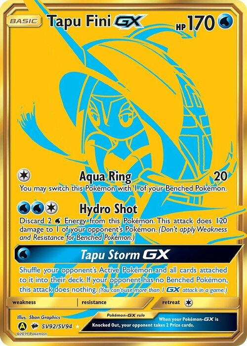 Tapu Fini GX Card Front