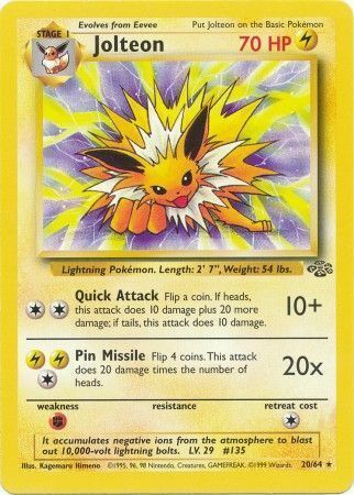 Jolteon Card Front