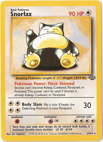 Snorlax Card Front