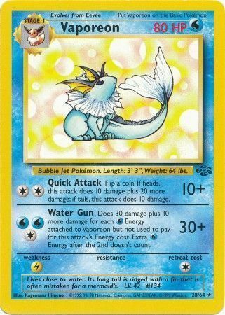 Vaporeon Card Front