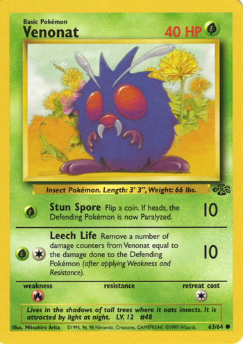 Venonat Card Front