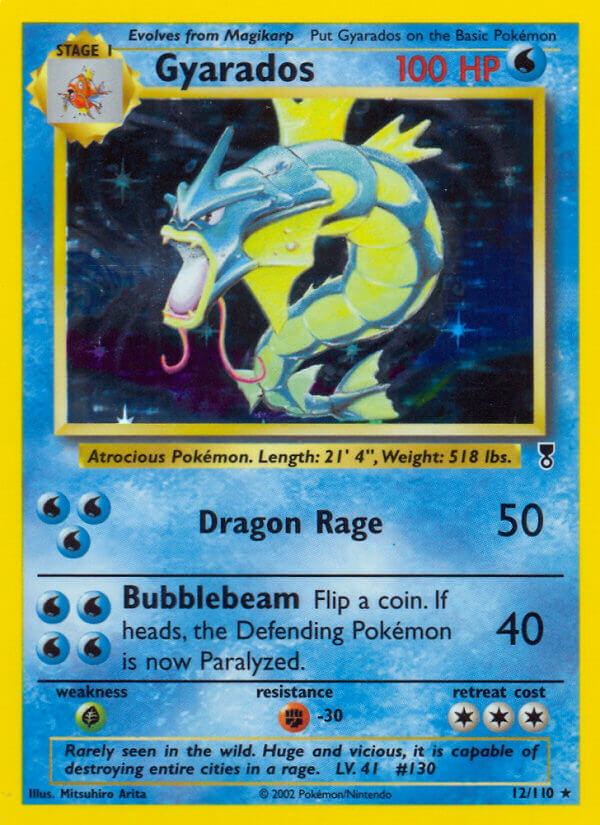 Popular Pokémon Gyarados Legendary Collection 12/110 Reverse Holo