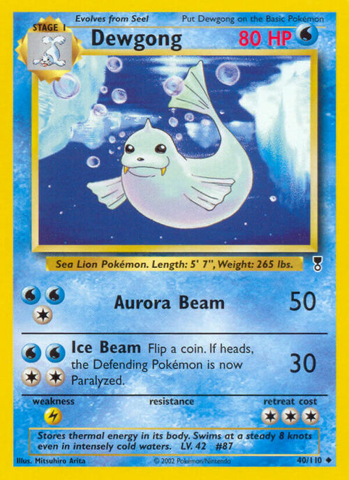 Dewgong Card Front