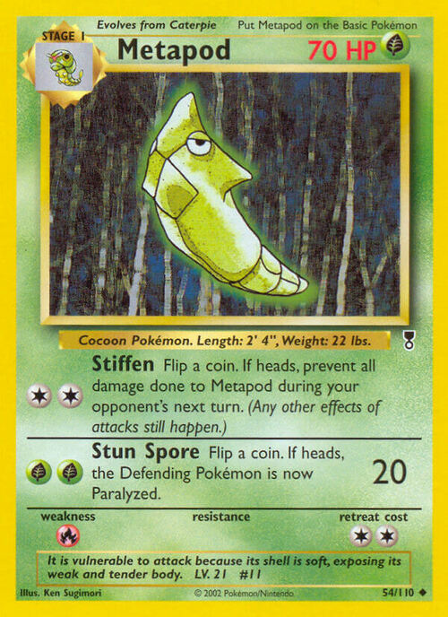 Metapod Card Front