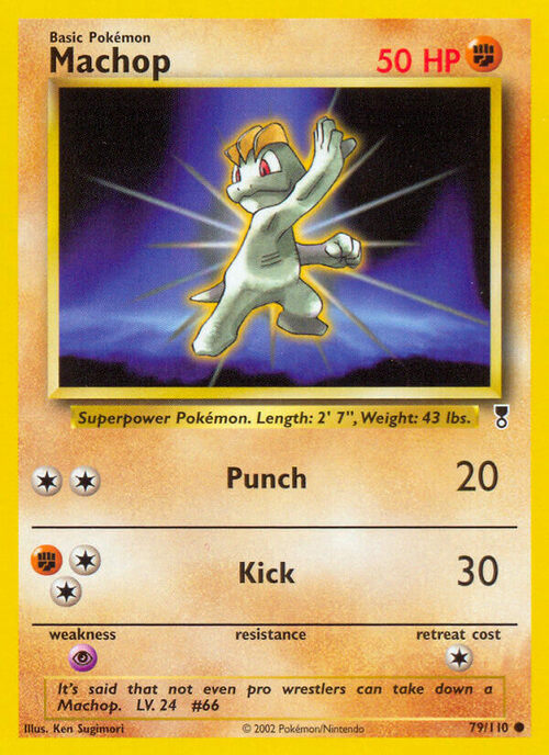 Machop Card Front