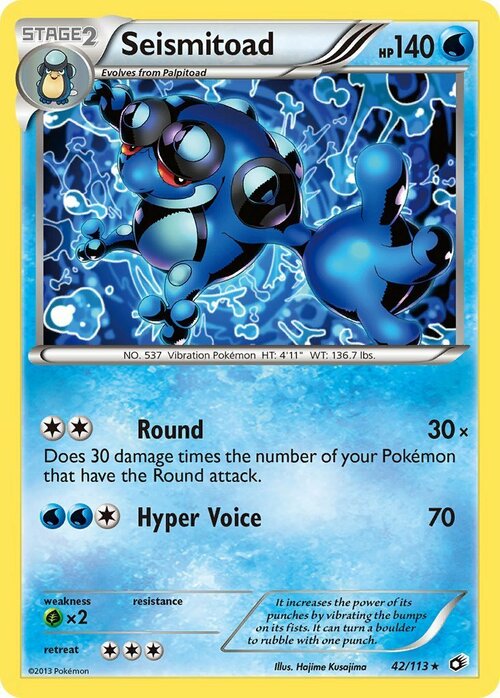 Seismitoad Card Front