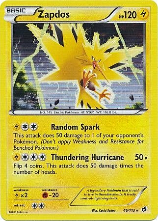 Zapdos Card Front