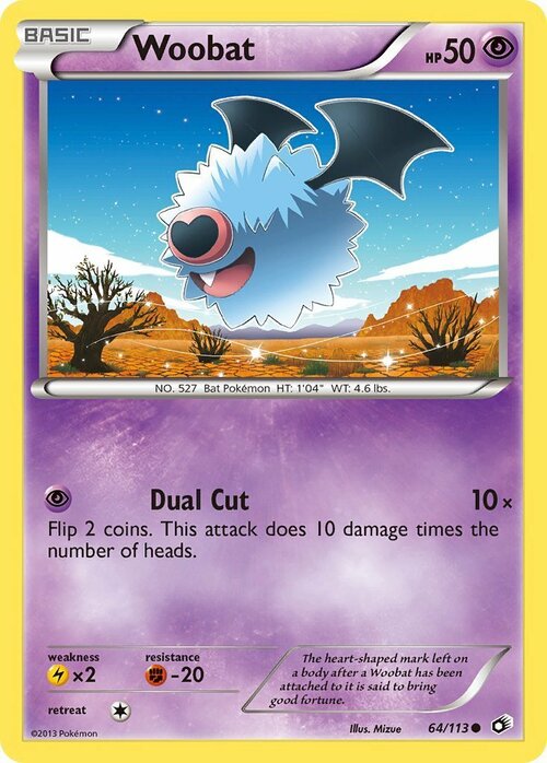 Woobat Card Front