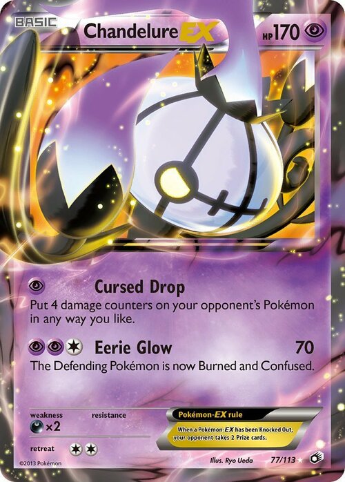 Chandelure EX Card Front