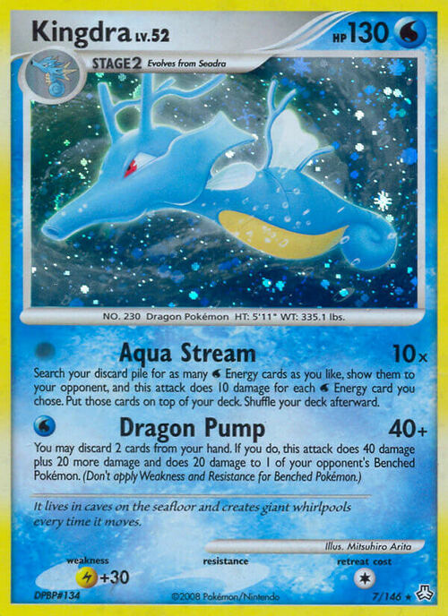 Kingdra Lv.52 Card Front