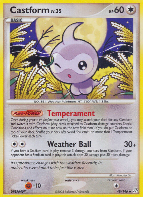 Castform Lv.35 Card Front