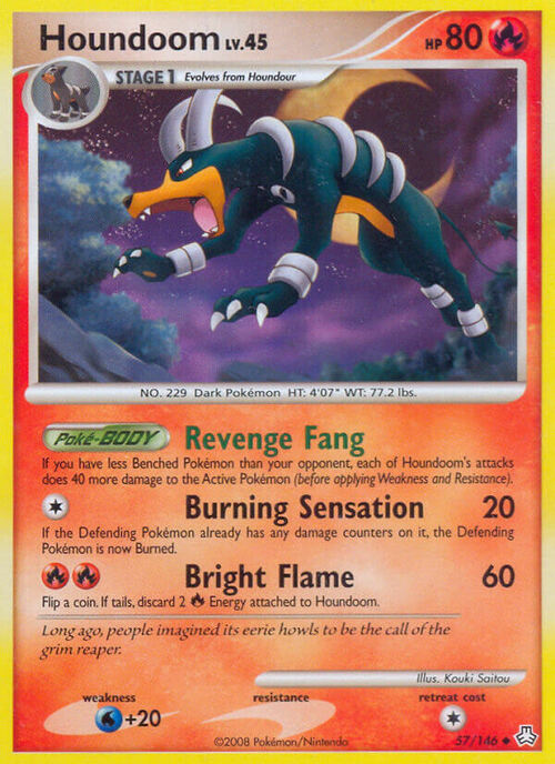 Houndoom Lv.45 Card Front