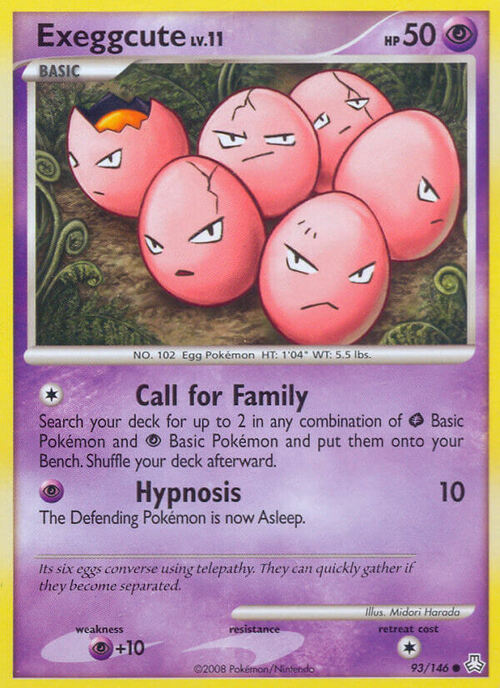 Exeggcute Lv.11 Card Front