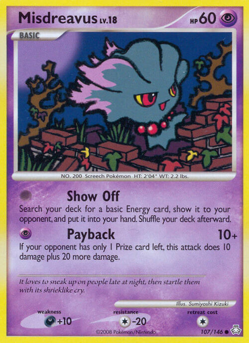 Misdreavus Lv.18 Card Front