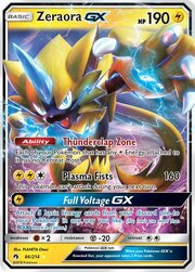 Zeraora GX [Thunderclap Zone | Plasma Fists | Full Voltage GX]