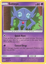 Sableye [Quick Hunt | Cursed Drop]