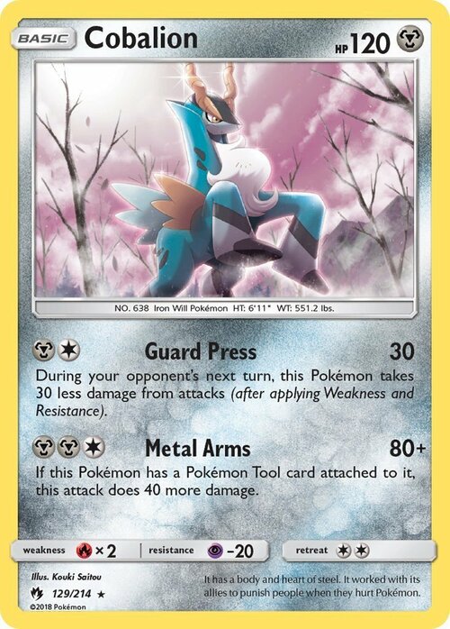 Cobalion Card Front