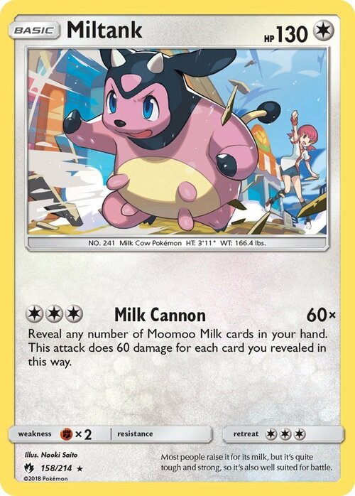 Miltank Card Front