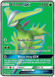 Virizion GX [Double Draw | Sensitive Blade | Breeze Away GX]