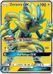 Zeraora GX [Thunderclap Zone | Plasma Fists | Full Voltage GX]