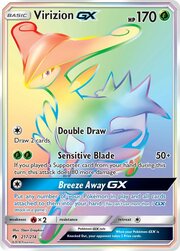 Virizion GX [Double Draw | Sensitive Blade | Breeze Away GX]