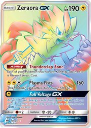 Zeraora GX [Thunderclap Zone | Plasma Fists | Full Voltage GX]