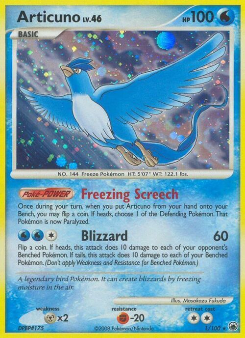 Articuno Card Front