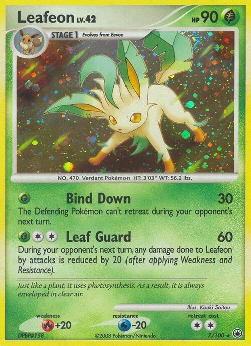 Leafeon Card Front