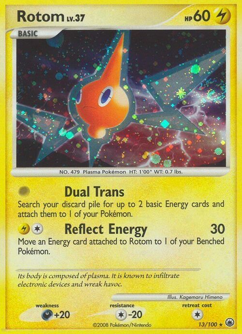 Rotom Card Front