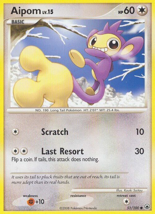 Aipom Card Front