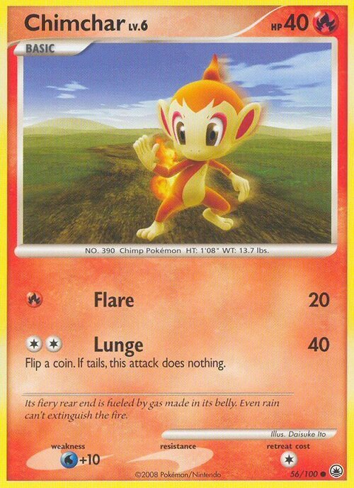 Chimchar Card Front