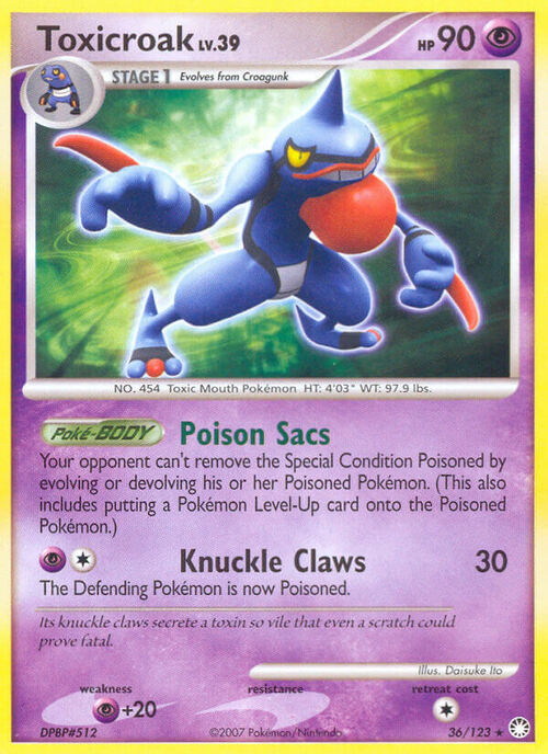 Toxicroak Card Front