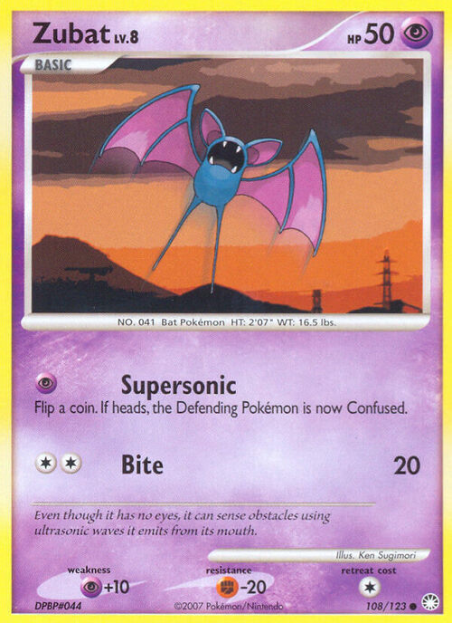 Zubat Card Front