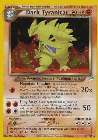 Dark Tyranitar Card Front