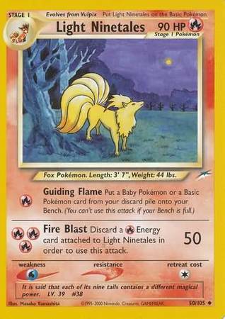 Light Ninetales Card Front