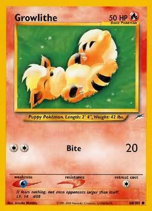 Growlithe Card Front