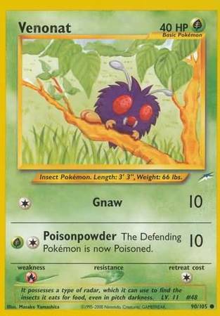 Venonat Card Front