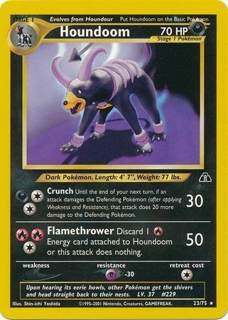 Houndoom Card Front