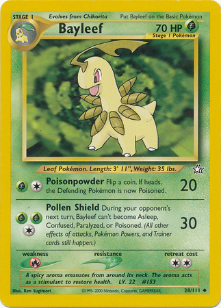 Bayleef Card Front