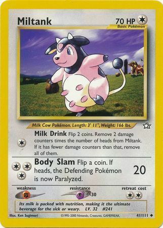 Miltank Card Front