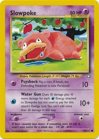 Slowpoke Card Front